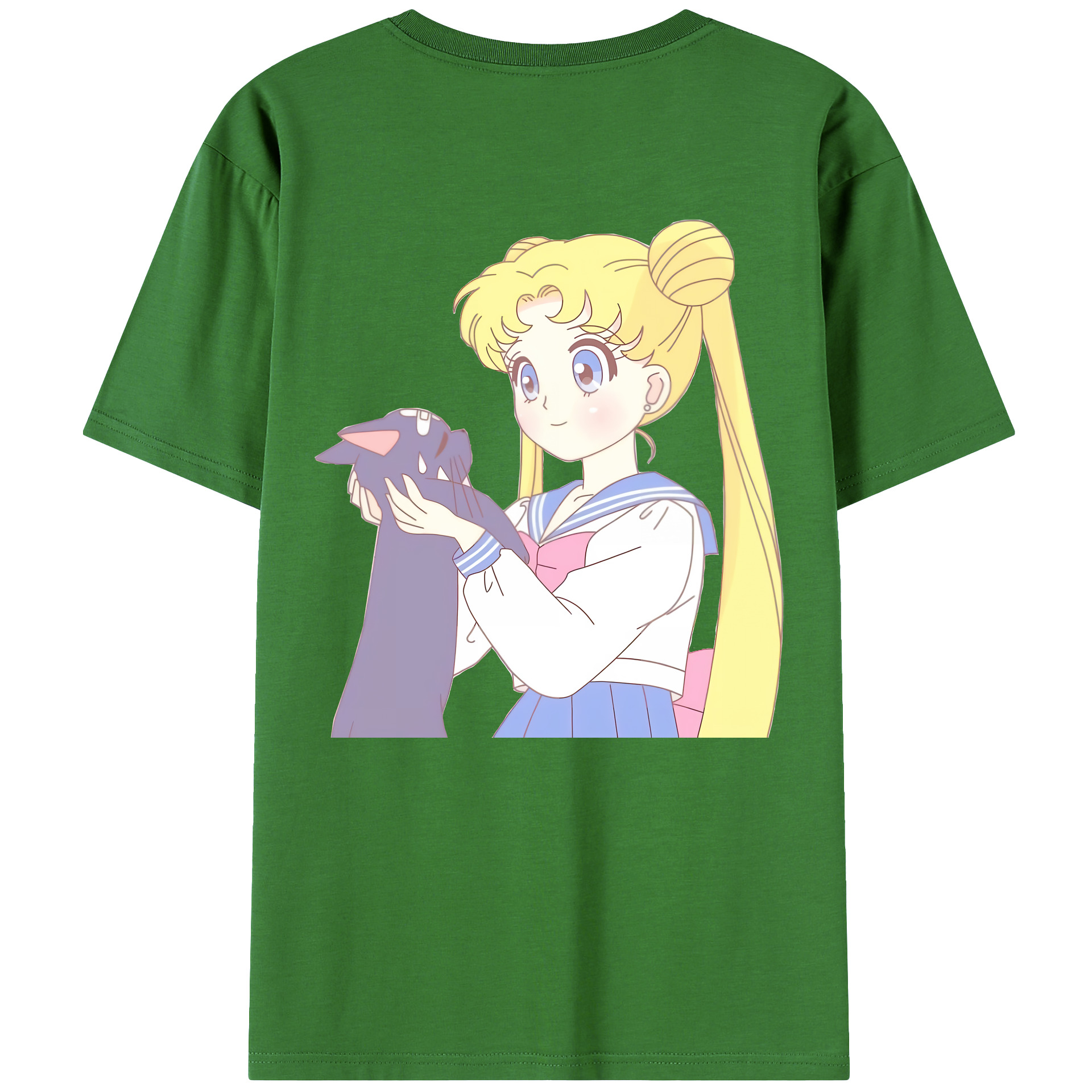 （画像用） 美少女戦士セーラームーン 愛野 美奈子 あいの みなこ Sailor Moon Aino Minako レディース半袖Tシャツ(バックプリント)